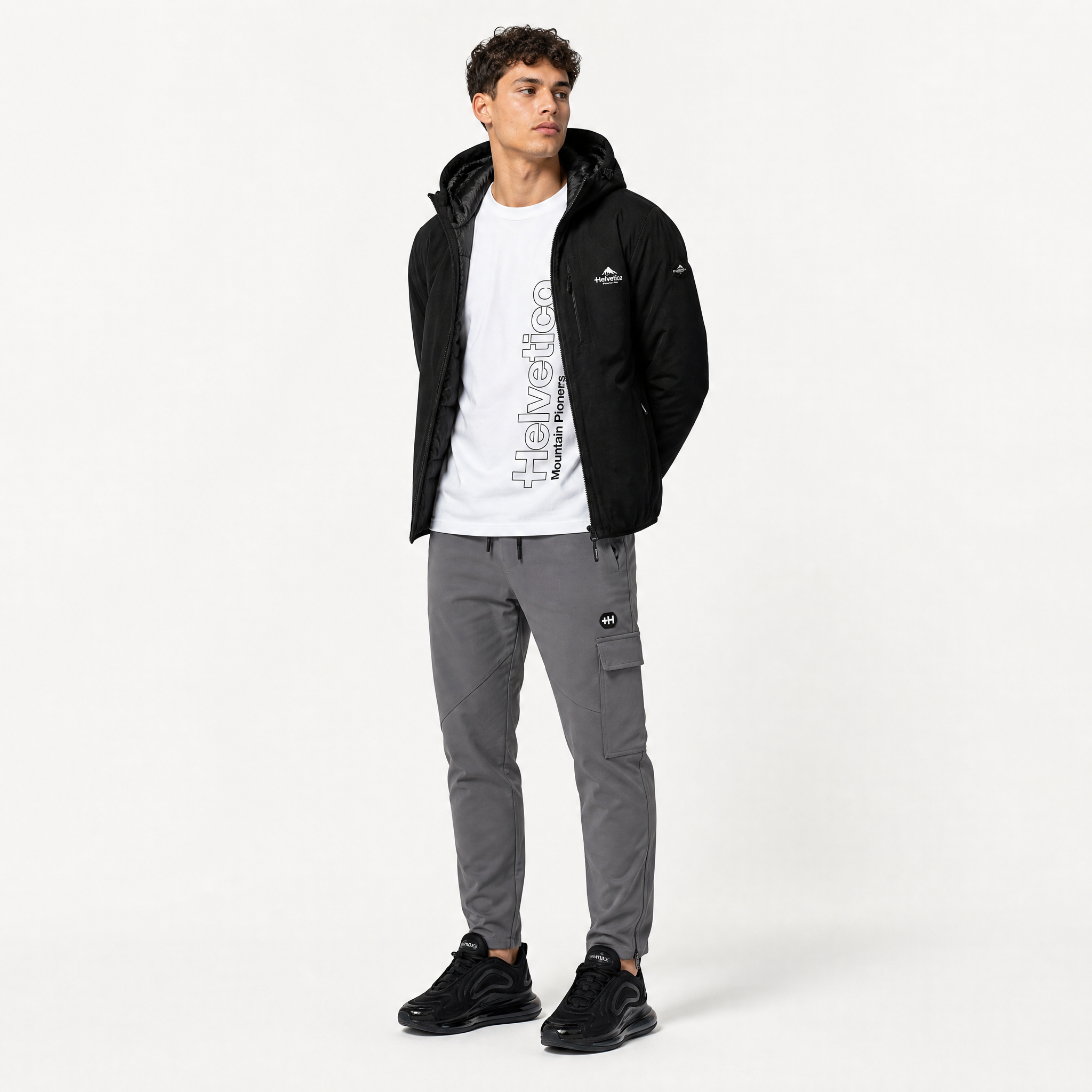 Helvetica Cargo Pant - Grey