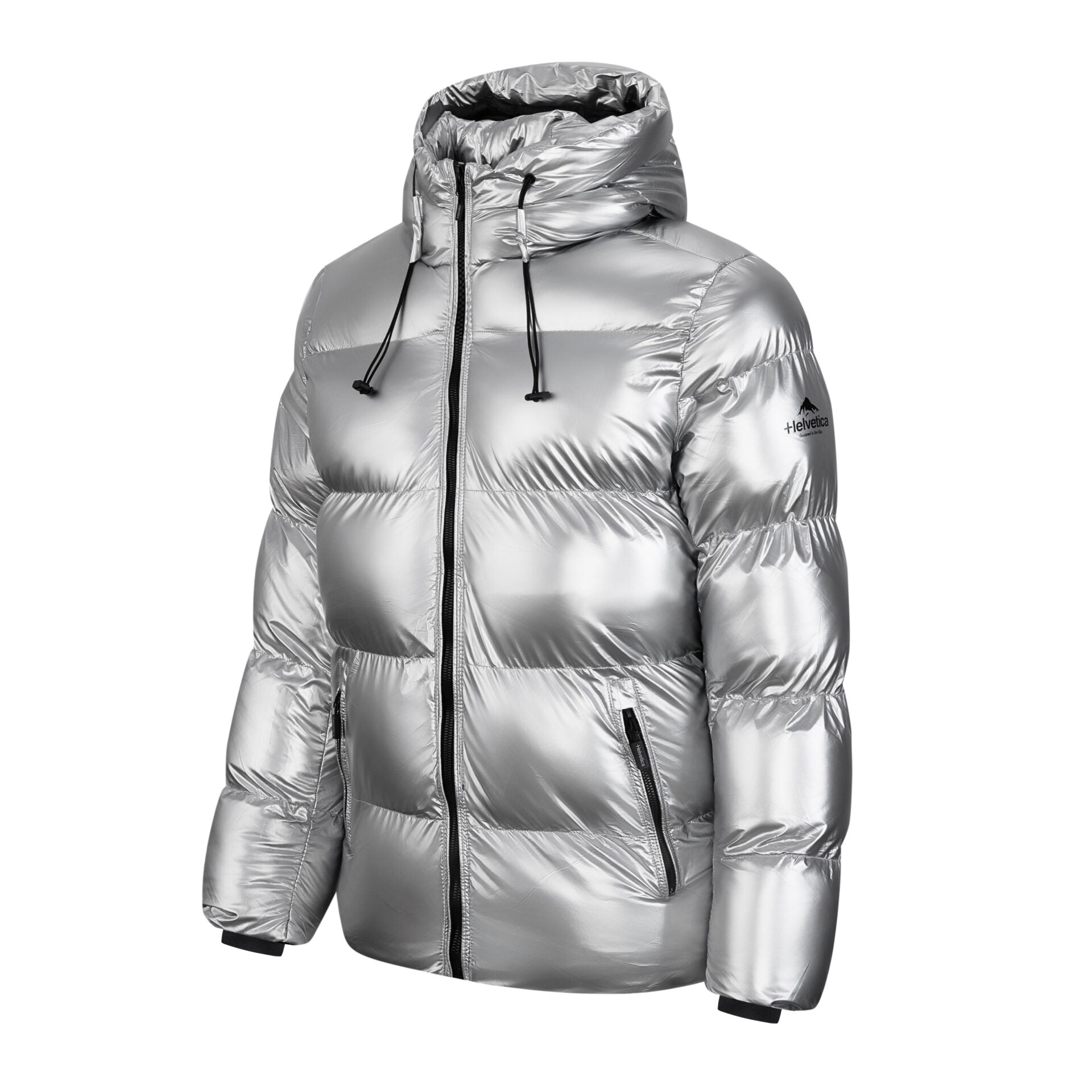 Cosmos Padded Down Jacket Silver | Men's Outerwear | HELVETICA